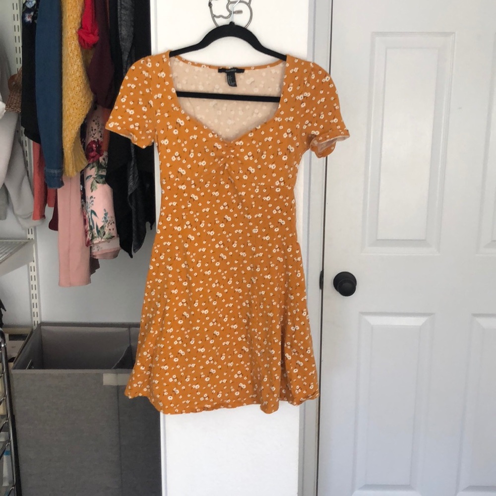 Yellow flower dress